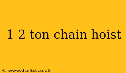 1 2 ton chain hoist