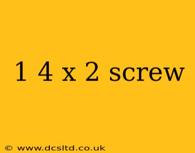 1 4 x 2 screw