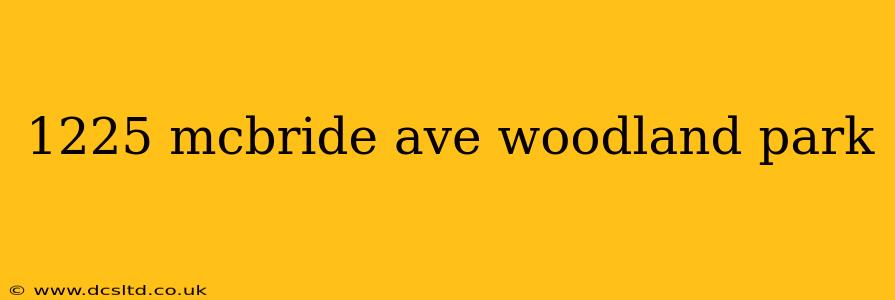 1225 mcbride ave woodland park