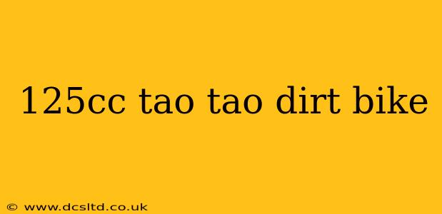 125cc tao tao dirt bike