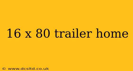 16 x 80 trailer home