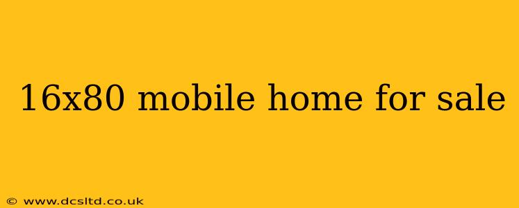 16x80 mobile home for sale