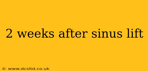 2 weeks after sinus lift