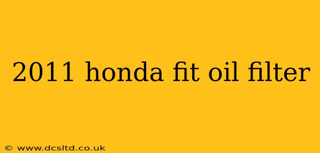 2011 honda fit oil filter