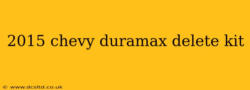 2015 chevy duramax delete kit
