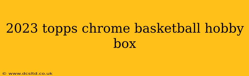 2023 topps chrome basketball hobby box