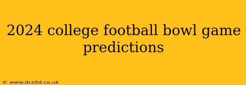 2024 college football bowl game predictions