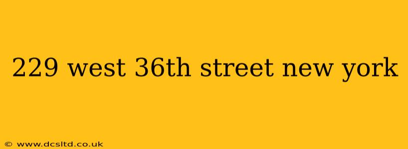 229 west 36th street new york