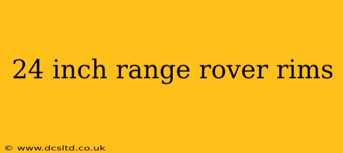 24 inch range rover rims