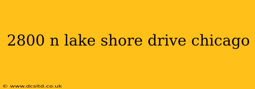 2800 n lake shore drive chicago