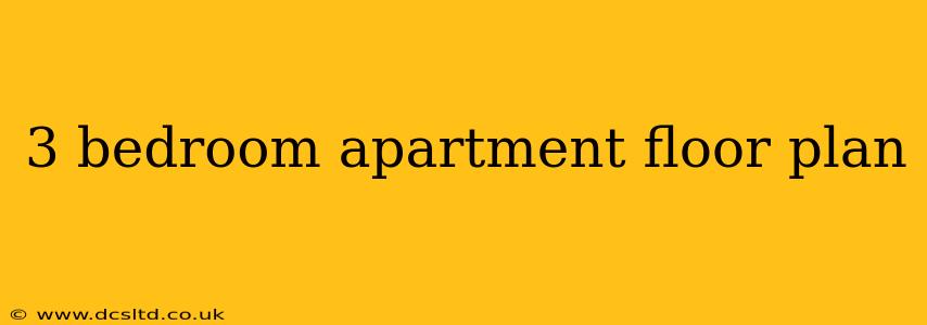 3 bedroom apartment floor plan
