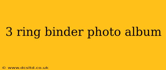 3 ring binder photo album