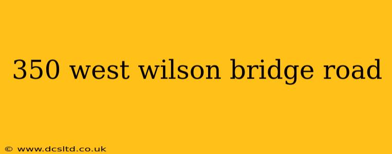 350 west wilson bridge road