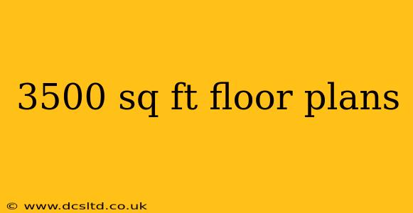 3500 sq ft floor plans
