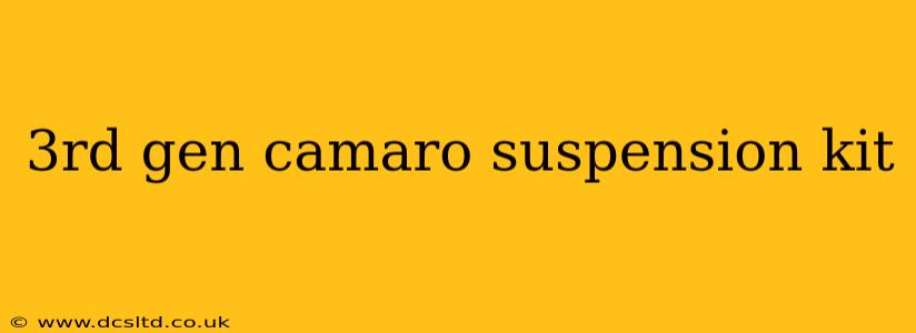 3rd gen camaro suspension kit