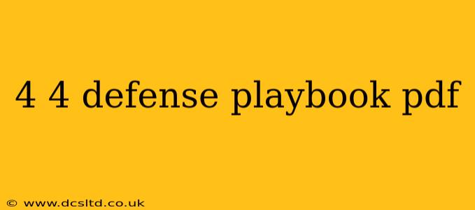 4 4 defense playbook pdf