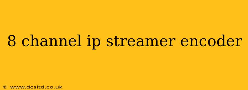 8 channel ip streamer encoder