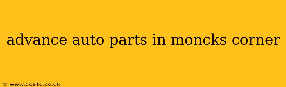 advance auto parts in moncks corner