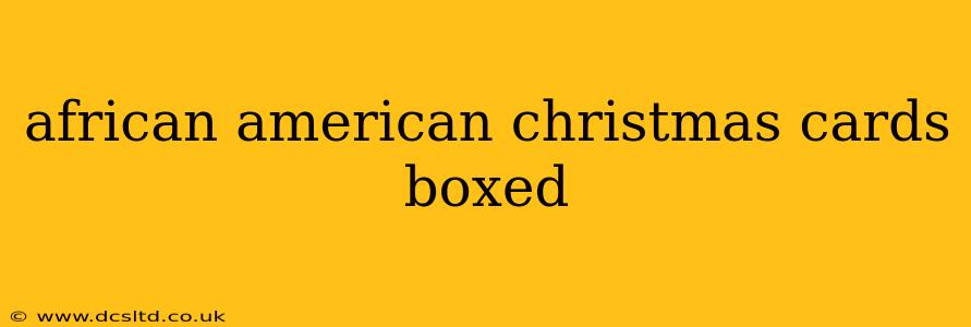 african american christmas cards boxed