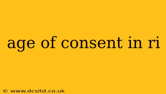 age of consent in ri