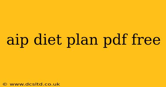 aip diet plan pdf free