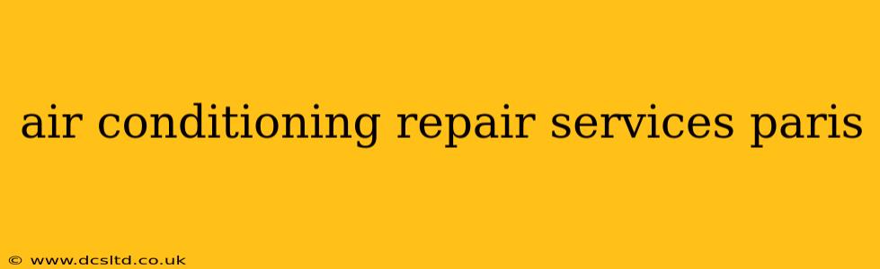 air conditioning repair services paris
