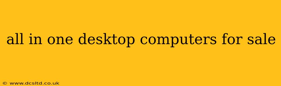 all in one desktop computers for sale