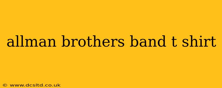 allman brothers band t shirt