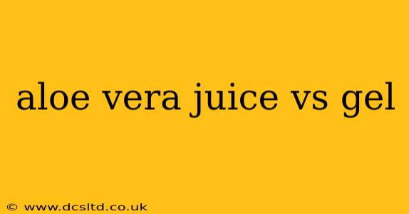 aloe vera juice vs gel