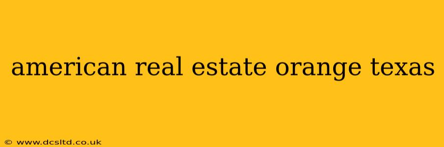 american real estate orange texas