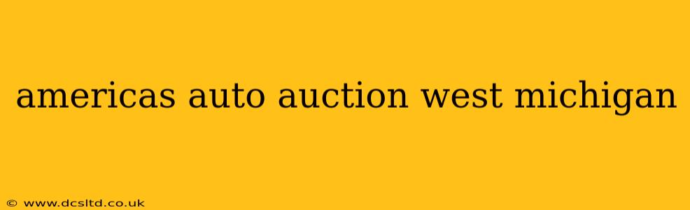 americas auto auction west michigan