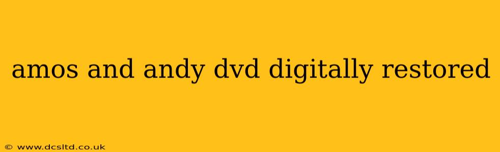 amos and andy dvd digitally restored