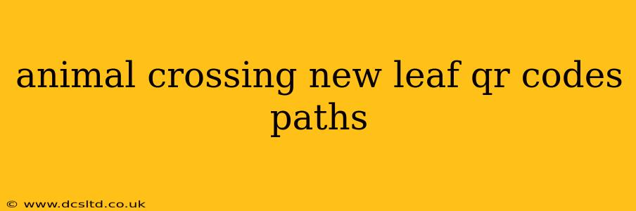 animal crossing new leaf qr codes paths