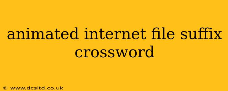 animated internet file suffix crossword