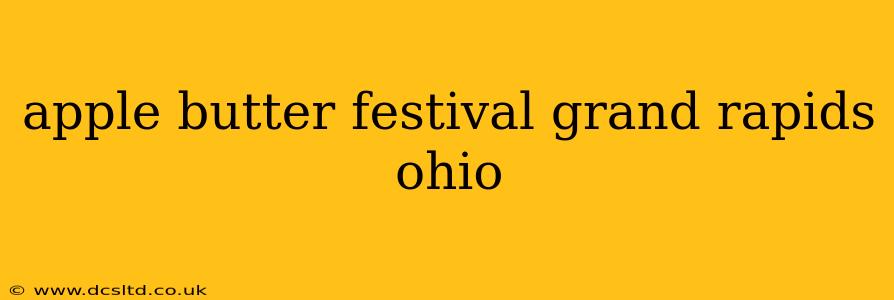 apple butter festival grand rapids ohio