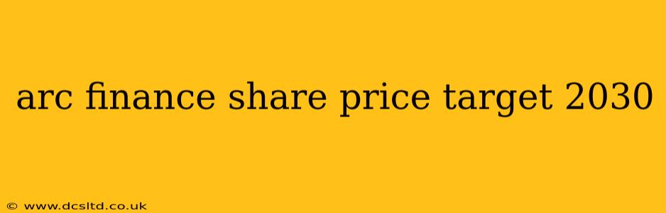 arc finance share price target 2030