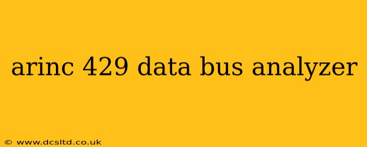 arinc 429 data bus analyzer