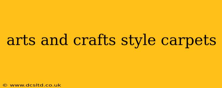 arts and crafts style carpets