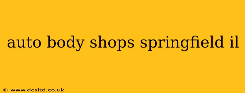 auto body shops springfield il