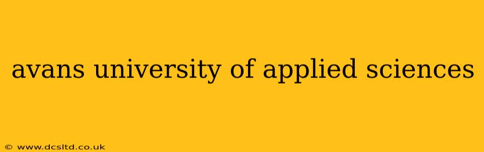avans university of applied sciences