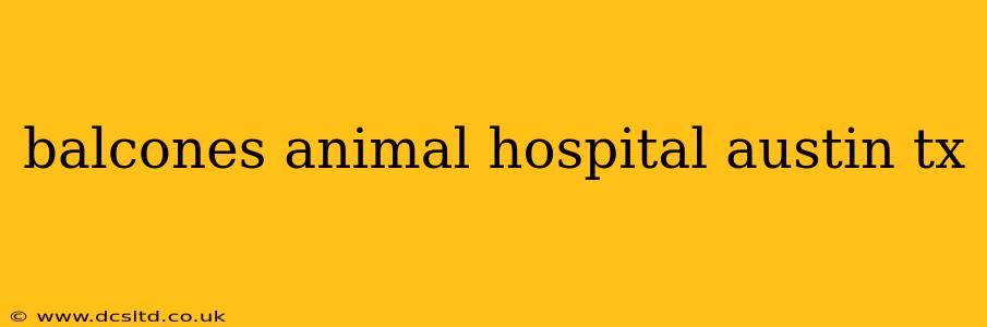balcones animal hospital austin tx