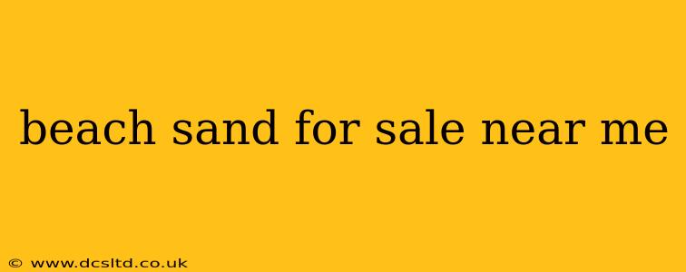 beach sand for sale near me