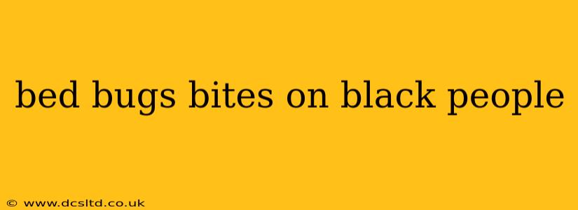 bed bugs bites on black people