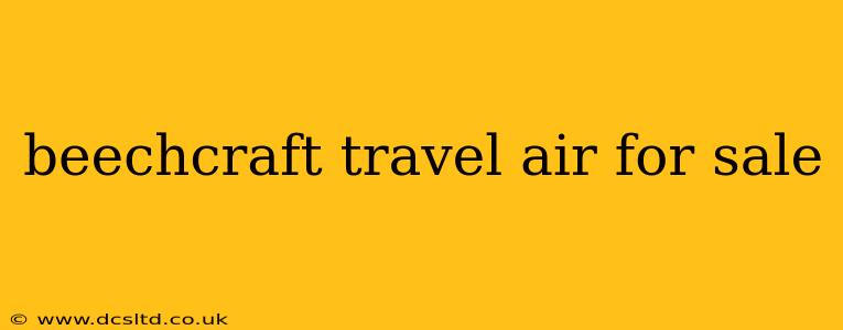 beechcraft travel air for sale