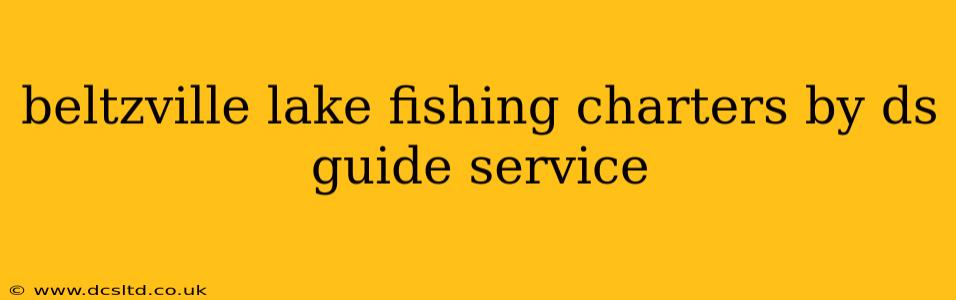 beltzville lake fishing charters by ds guide service