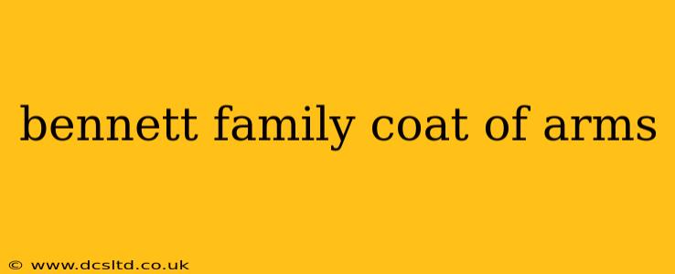 bennett family coat of arms