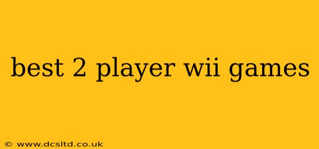 best 2 player wii games