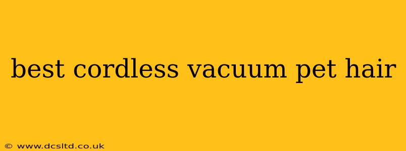 best cordless vacuum pet hair