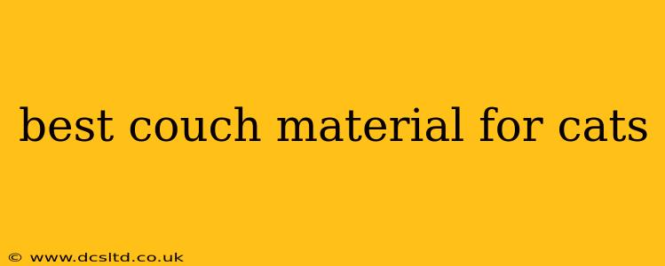 best couch material for cats