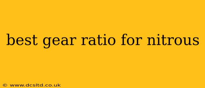 best gear ratio for nitrous